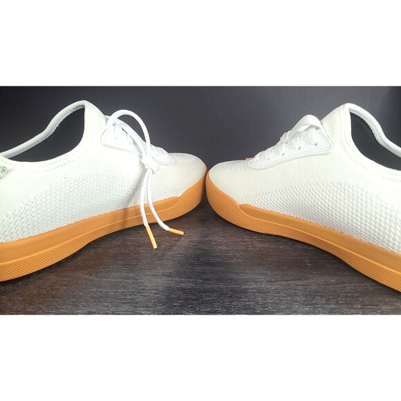 Vessi Weekend Waterproof Shoes Sneakers White/Teak Sole Brown Mens 9 - RARE  NEW